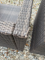 All Weather Wicker patio Chair Pair