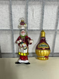 Chef & Wine Glass Ornaments