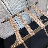 Brass Vintage Folding Luggage Rack