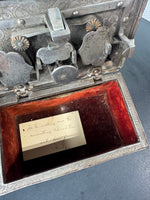 Antique Nuremberg Money Chest or Armada Box with Key