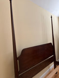 Henkel Harris Queen Poster Bed with Side Rails and Support Slats