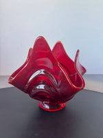 Viking Glass Red Epic Drape Bowl