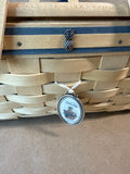 Williamsburg 2007 Basket Fest Longaberger Basket With Charms - Signed