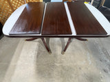 Henkel Harris Double Pedestal Dining Table with (3) Leaves and Table Pads, NO CHAIRS***HEAVY ITEM***