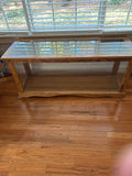 Glass/Wood Coffee Table, with Display