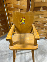Vintage Doll Highchair with Optional Casters