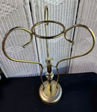 Lightweight Brass Tone Vintage Metal Plant Stand