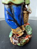 Chinese Wucai Shiwan Lady Merchant Figurine