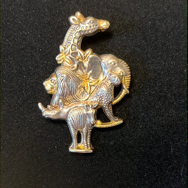 Gold & Silver Tone “Best” Animal Pin/Pendant