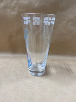 Tall Floral Stain Glass Style Vase