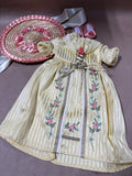 American Girl Doll Felicity Tea Lesson Gown Slippers Shoes Hat (A5)