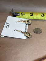 Sterling Earrings with Glass Brown Swirl Beads (TWO AVAILABLE PRICED INDIVIDUALLY $12 EA)