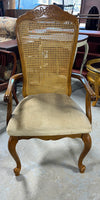 Haynes Furniture Cane Back Arm Chair