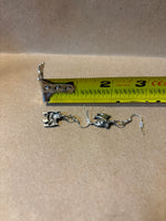 Silver Tone Bulldog Earrings