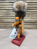 (B) Davy Crockett Holzkunst Christian Ulbricht Nutcracker Numbered // MISSING GUN
