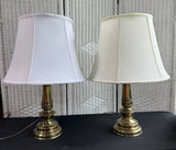 Pair of Stiffel Kingsley Collection 585 Brass Table Lamps (WORKS)