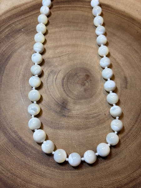 Mother of Pearl Beaded Necklace