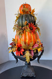 3-Pumpkin Faux Floral Fall or Halloween Topiary