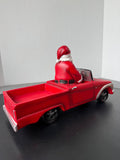 Heavyweight Resin Santa Driving Red Truck
