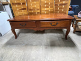 Large Rectangular Coffee Table with Drawers on Both Sides