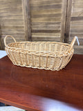 Oblong Basket W/Handless