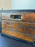 Dennery’s Dairies Heavyweight Vintage Metal & Wooden Dairy Crate