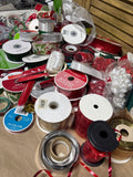 Large Bin of Ribbon & Bows