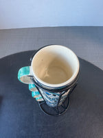 World Market Style 4-Piece Stacking Espresso Mugs with Stand
