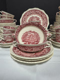 77-Piece Mason’s England Vista Pink China Set (2 AVAILABLE—PRICED INDIVIDUALLY AT $195 EACH SET)