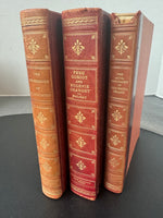 Set of 3 Vintage Fine Editions Press Hardcover Books: Balzac, Cellini & St. Augustine