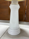 White Ceramic Lighthouse Lamp, WORKS