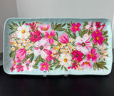 Tommy Bahama Melamine Spring Floral Serving Tray Platter
