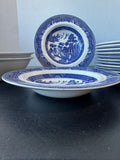 14-Piece Johnson Bros. England Blue Willow Bowls