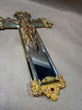 Jewel Of The Renaissance Mirrored Crucifix — The Franklin Mint // With Box