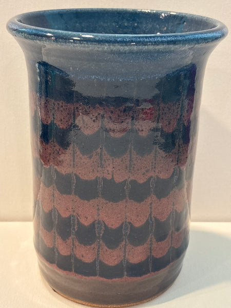 David Fernandez Glazed Pottery Crock; Signed