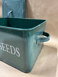 Green Metal Bulbs And Seeds Containee