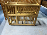 Rustic Style Pine Plate Rack/Cabinet Organizer