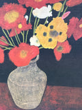 Extra Large Poppy Bouquet On Canvas