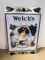 (B) Welch’s National Drink Vintage Inspired Metal Sign