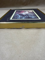 (A) Happy Hands By Vel Miller // Gold Frame Ceramic Tile