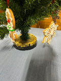 A-Artificial Table Top Christmas Tree with  Some Ornaments, 24"H.