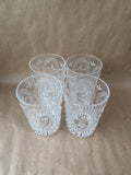 Set Of 4 Clear Drinking Glasses READ DESCRIPTION