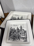 Set Of 11 “Cities” Dinner And Salad Plates
