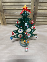 Wooden Christmas Tree With 24 Ornaments