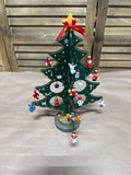 Wooden Christmas Tree With 24 Ornaments