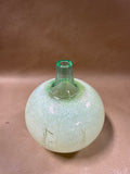 Textured Green Glass Vase