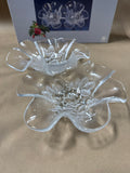 Bianca Walther Floral Glass Divided Relish Dish