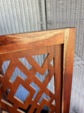 Heavyweight Wooden 4-Panel Folding Pet Gate with Cut Out Design