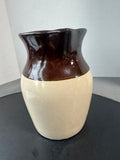 2-Tone Vintage Stoneware Pitcher