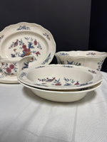(C) 7-Piece Wedgwood Williamsburg Potpourri China Serving Set